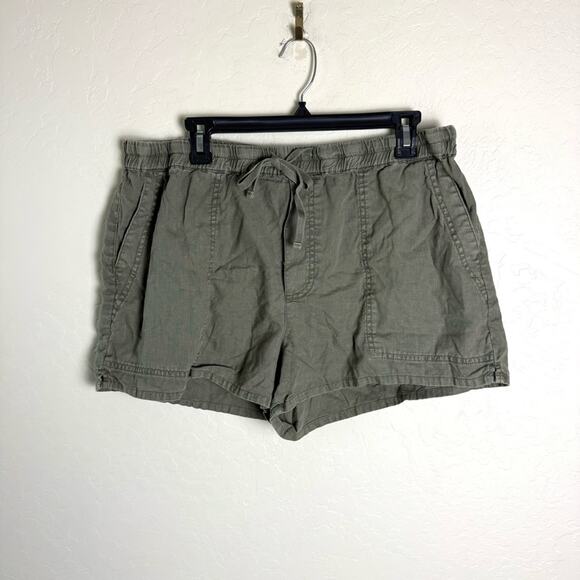 Pistola Olive Green Maia Linen Utility Shorts Drawstring XXL P4847JTF-SAG - Picture 2 of 13